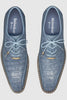 Mens Belvedere Gabriele Caiman Crocodile Dress Shoe in Blue