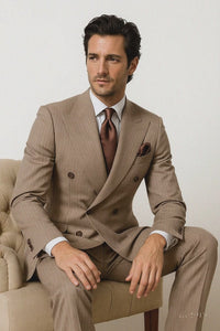 Light Brown with Brown Pinstripe Color by Rossiman