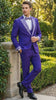 Men’s Purple and white sivler lapel  Embellished Tuxedo Suit –  Formal Wedding, Prom, and Gala Outfit Mardi Gras