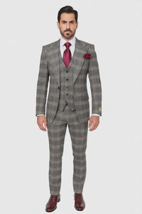 Classic Fit Single Breast Lapel Vest by Rossiman