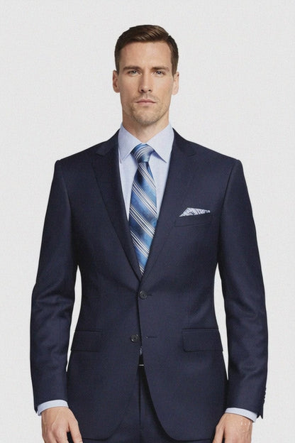 Giorgio Fiorelli Navy and Gray Two-Button Suit