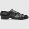 Marco Di Milano Cancun Black Caiman Crocodile Derby Shoes