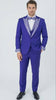 Men’s Purple and white sivler lapel  Embellished Tuxedo Suit –  Formal Wedding, Prom, and Gala Outfit Mardi Gras