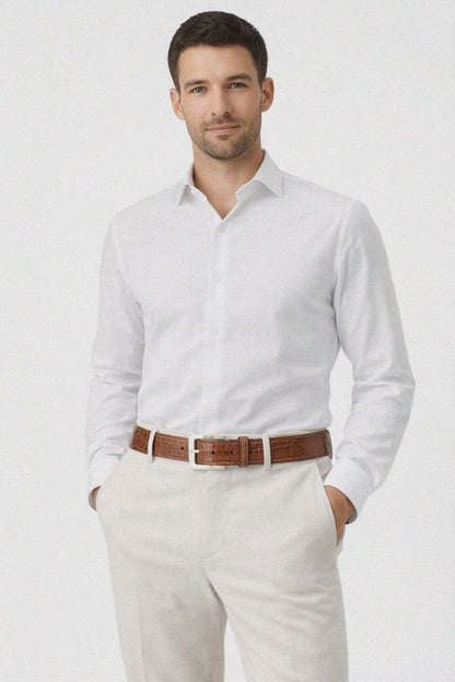 MEN 2008 COGNAC-44-ALLIGATOR BELT