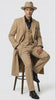 Men’s 1920s Beige Zoot Suit – Long Mafia Gangster Three-Piece Suit in Tan Khaki Color 40 inch Zuit Pachuco Suit