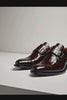 Gigolo Brown Crocodile Monk Strap Loafers By Mezlan Made In Spain Brand