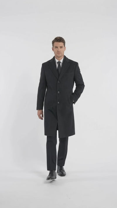 Men’s Black Long Overcoat – Daredevil Born Again Wilson Fisk Inspired Classic Kingpin Coat