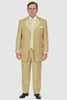 Modern Beige Pinstripe 3-Piece Suit – Office & Party Wear