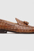 Marco Di Milano Bianchi Bay Apache Caiman Crocodile Tassel Loafers