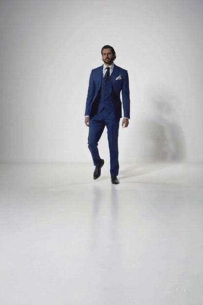 Bullet Train Tangerine Blue Suit