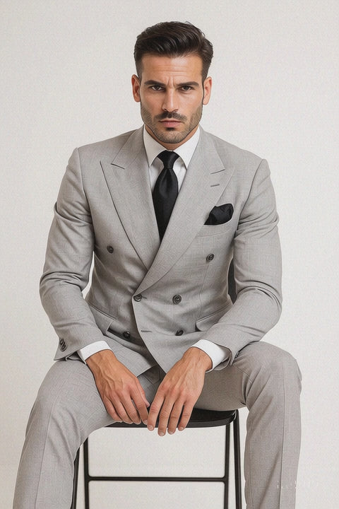 Classic Fit in Grey Color by Rossiman