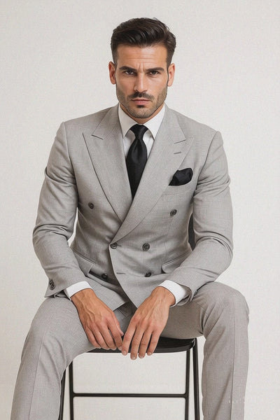 Classic Fit in Grey Color by Rossiman