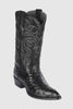 Los Altos Men's Black Genuine Full Quill Ostrich Boots