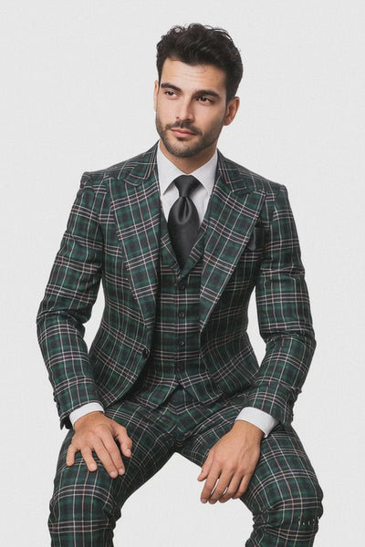 Classic Fit in Green Color by Rossiman