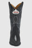 Los Altos Men's Exquisite Black Genuine Single Stone Stingray Boots
