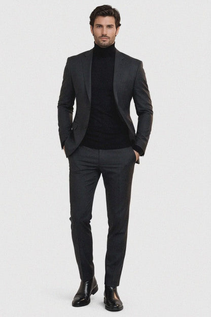 Mens John Wick Charcoal Suit Costume