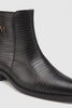 Peninsula Lizard Emblem Boot Black By Mezlan Made In Spain Brand