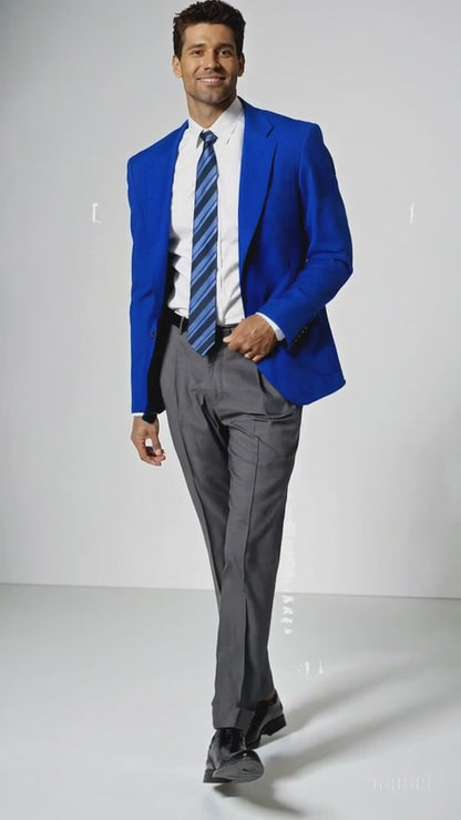 Executive Apparel Ultralux Men's Royal Blue Blazer Jacket