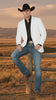 Mens White Western Blazer – Classic Cowboy Style Sport Coat for Formal - Cowboy Jacket