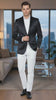 Men’s Black Satin Blazer – Classic Slim Fit Two-Button Formal Suit Jacket for Weddings, Parties, and Business Events