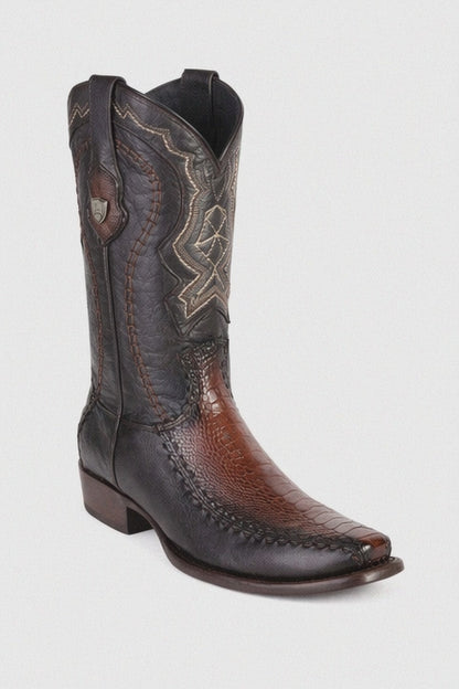 Men's Wild West Ostrich Leg with Deer Dubai Toe Boots 279F05