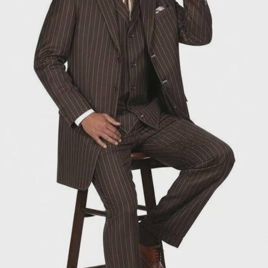 Brown Pinstripe - Zoot Suit