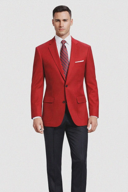 Neil Allyn Career Basics Men's Red Blazer Jacket