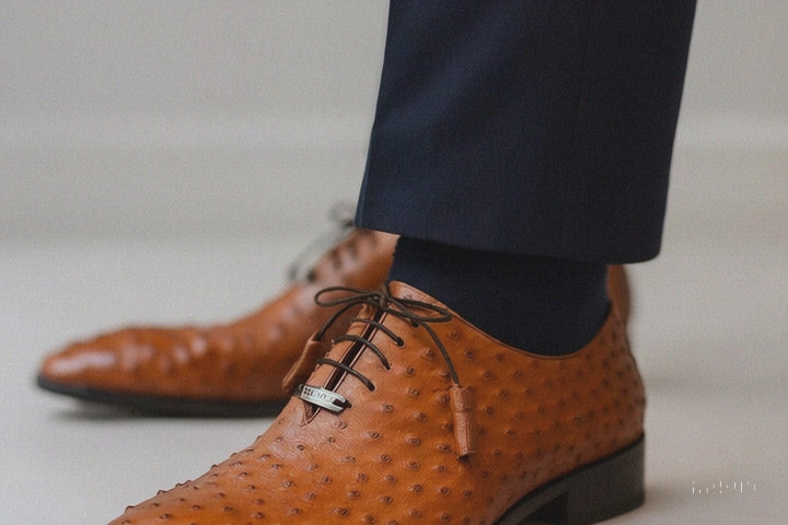 Marco Di Milano Criss Brandy Ostrich Quill Dress Shoe Oxfords