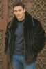 Men's Black Faux Fur Overcoat – Fuzzy Warm Winter Jacket Style