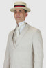 Riverdale Linen Coat - Natural | Crisp 3-Piece Linen Suit for Summer