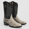 Los Altos Men's Natural Python Snakeskin Boots