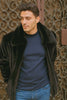 Men's Black Faux Fur Overcoat – Fuzzy Warm Winter Jacket Style