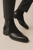 Men's Camilleri Calf/Suede Black Ankle Zip Boot By Mezlan Made In Spain Brand