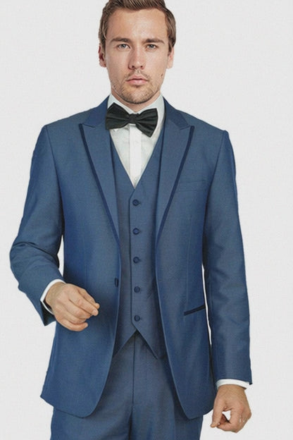 Oscar Tuxedo Sharkskin Gray or Blue by Giorgio Fiorelli