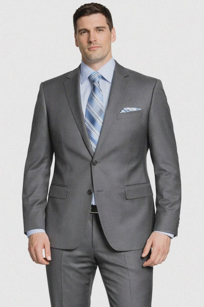 Giorgio Fiorelli Navy and Gray Two-Button Suit