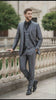 Men’s Dark Grey Shiny Two-Piece Suit – Slim Fitted Formal Jacket and Tailored Pants - Sateen Metalic in Charcoal Gray Color