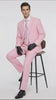 Men’s Pink Two-Piece Suit – Classic Fit Formal Jacket and Tailored Pants