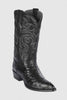 Los Altos Men's Black Genuine Full Quill Ostrich Boots
