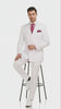 Men’s White Double-Breasted 3-Piece Suit Set – Premium Tailored Fit Formal Wedding and Evening Suit