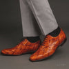 Marco Di Milano Olivieri Cognac Pirarucu Dress Shoe Oxfords