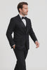 Black Italian Wool 3-Piece Modern Fit Tuxedo