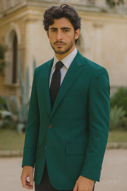 Neil Allyn Career Basics Men's Augusta Green Polyester Blazer Jacket