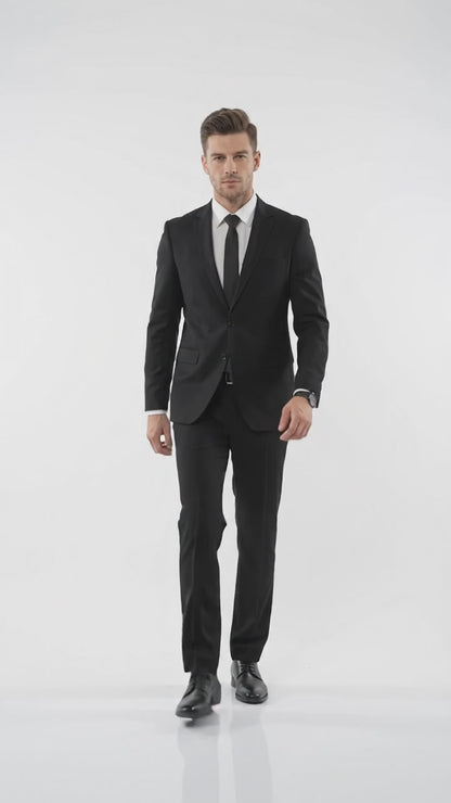 Men’s Black Men in Black Inspired Suit – Classic 2 Button Agent Style Formal Suit