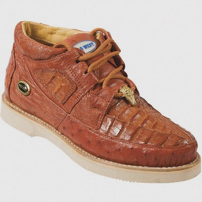 Wild West Boots Caiman and Ostrich Skin Shoe 2ZA050203