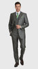 Men’s Olive Green 3-Piece Suit – Classic Fit with Vest and Tie Pleated Pants Three Buttons