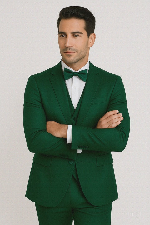 elite-emerald green-satin-suit-wedding-prom
