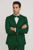elite-emerald green-satin-suit-wedding-prom
