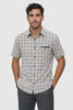 Mens Plaid Walking Suit in grey by Dreams by Zacchi – 2 Piece Leisure Outfit with Matching Shirt and Pants - $99