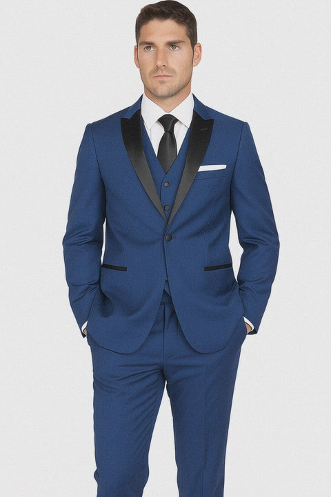 Arlan 2pc Tuxedo by Giorgio Fiorelli Black, Blue, or L Grey