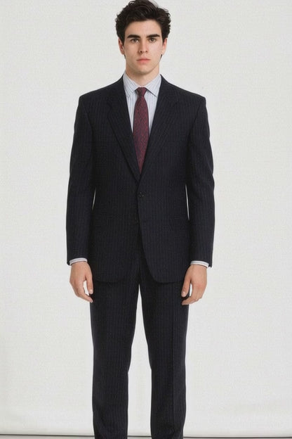 Mens Patrick Bateman | American Psycho Black Pinstripe Suit